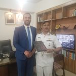 Meeting the Director General of the Department of Shipping at the Bengali Ministry of Shipping- Commodore Islam
